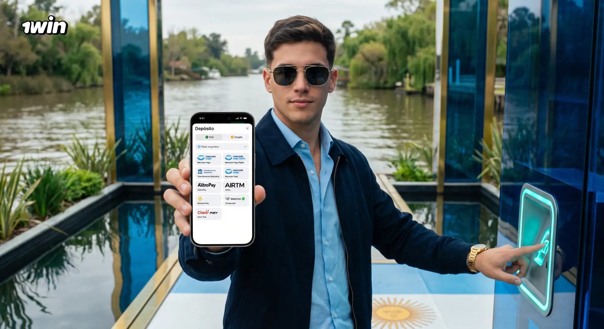 Depósitos y retiros en 1win Argentina