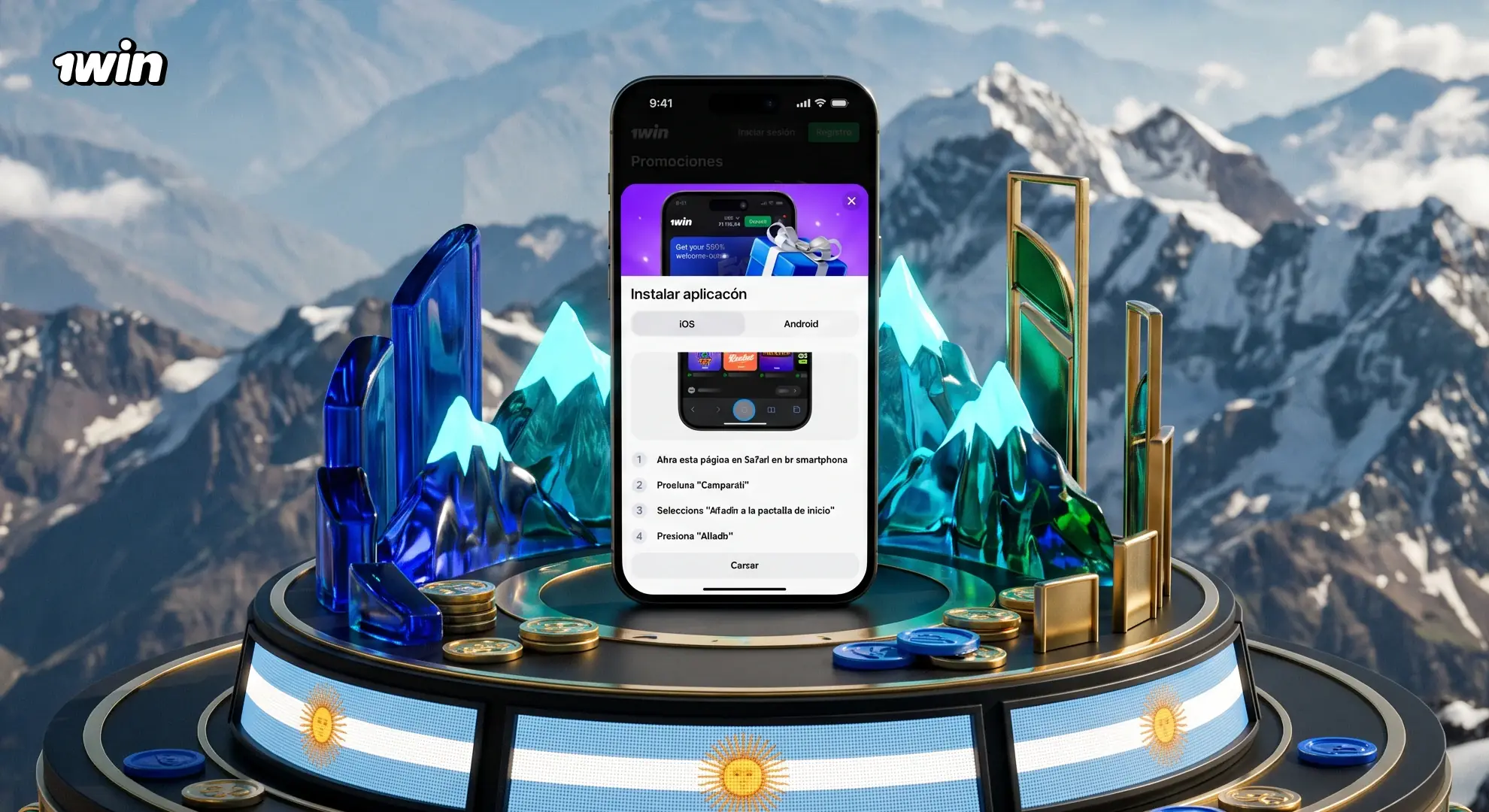 ¿Cómo usar 1win en el celular?